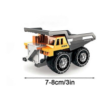 (6pcs, B) 6Pcs Alloy Engineering Truck Toy Car Construction Vehicle Tractor N4L9