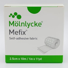 Mefix Self-Adhesive Fabric Tape 2.5 cm x 10 m - Gentle Fixation, Skin Friendly
