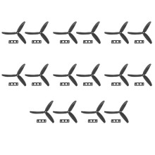 8 Paire 5030 3-Lames Helice de Drive Direct Prop CW/CCW pour RC Avion Aeronef (Noir)