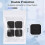 TENS Unit Replacement Pads, TENS Unit Pads 2x2inch 60 Pcs Reusable Self-Adhesive Electrodes Pads 7