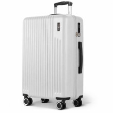 LUGG 28inch Vacay Suitcase ABS Luggage with TSA Indent Lock, Pearl