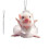 (1pcs, C) Realistic Pig Shaped Car Decor Hanging Charm with Chain For Interior B6Q4 1