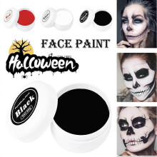(Red) 1x Face Paint & Body Make Up 3-Colors Stage Fancy Dress Christmas Halloween