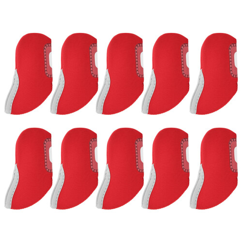 Golf Eisen Hülle Set Rot 10 Stück