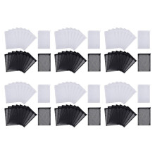 96 Stücke Aquarium Mesh Media Filter Beutel, Nylon Media Filter Mesh Tasche mit Reißverschluss (für Partikel Carbon), Bio Balls