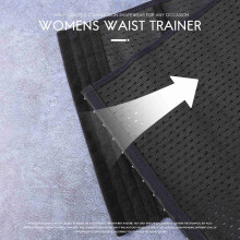 Women'S Waist Trainer Corset for Weight Loss Sport Workout Body Shaper Tummy Fats Burner,S