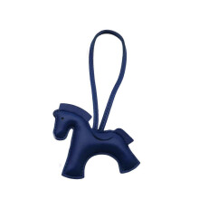 (Dark Blue) Horse Keychain with Compact Design Ensuring Easy Portability for Attachment to Keys Purses or Phones light brown