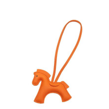 (Orange) Horse Keychain with Compact Design Ensuring Easy Portability for Attachment to Keys Purses or Phones light brown