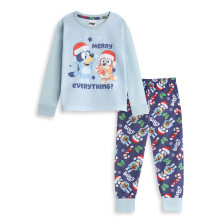 (2-3 Years) Bluey Long Sleeve Long Leg Pyjama Set (Unisex Kids Multicoloured)