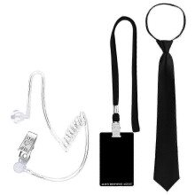 (child, Set 5) Secret Agent Style Eyewear and Neck Tie for Halloween Party Cosplay