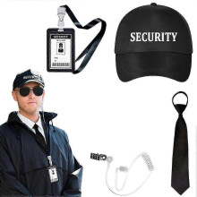 (child, Set 3) Secret Agent Style Eyewear and Neck Tie for Halloween Party Cosplay