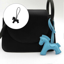 (dark brown) Horse Keychain with Compact Design Ensuring Easy Portability for Attachment to Keys Purses or Phones light brown