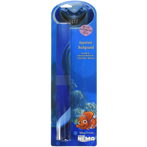 Penn Plax Finding Nemo Bruce Aquarium Background, 20’’x12’’ 1