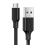 USB - micro USB kabel 2A 2m svart 1