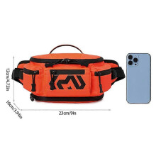 (Black) Trekkings Shoulder Chest Pack High Capacity Handbag Waist Bag for Outdoor Sports