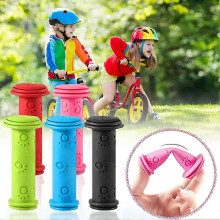(Red) Bicycle Handlebar Grips Anti Skid Shock Absorbing Soft Cycling Grip for Better Cycling Experience
