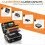 Fireproof Document Box with Combination Lock, Fireproof Water Hard Case Safe Box for Important Docu 1