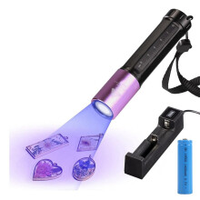 UV-Licht voor Harsuitharding, 365 Nm UV-Zaklamp Zwart Licht, Snel Uithardende LED Waterdichte UV-Lamp Oplaadbaar voor Urine van Huisdieren