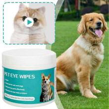 (3 Boxes 300pcs) Soft Pet Wipe for Gently Cleaning liminates Tear Stains Eye Discharge Pet Supply