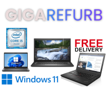 Fast Intel Core i5 6th Gen Laptop With Windows 11 8GB RAM 256GB SSD Wifi - Refurbished