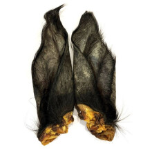 (5 Pk, Hairy Buffalo Ears) Superpet Natural Dog Ear Chews (Pig, Cow, Buffalo & Bull Ears)