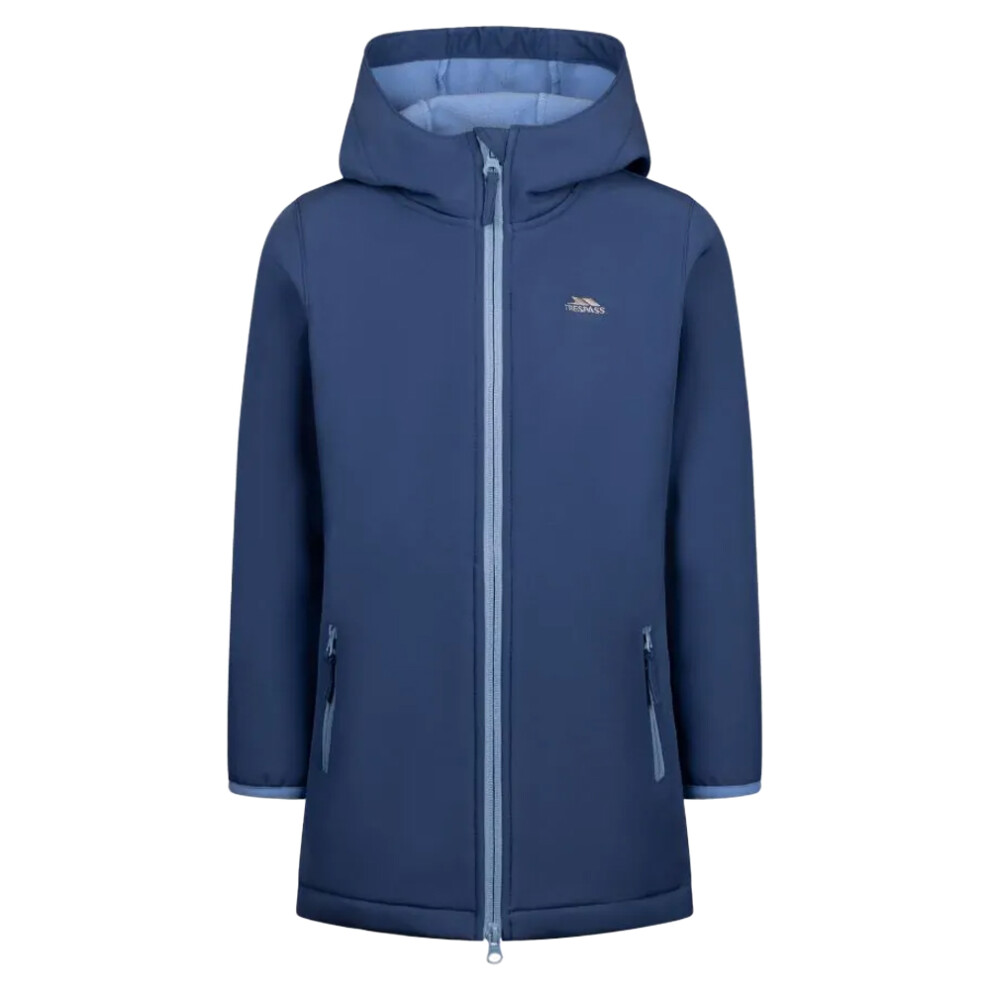 Trespass (7-8 Years, Blue Tone) Girls Brennagh Soft Shell Jacket