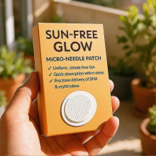(A) Sun Free Glow Patches Natural Tanning Patches Advanced Sun Free Glow Microdarts Patch for Women & Men for All Skin Types
