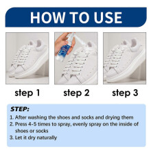 (3pcs) Antibacterial Spray for Shoe Foot Odor Shoes Stink Freshener Socks Odor Remover Spray Refresh Antiperspirant