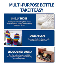 (1pcs) Antibacterial Spray for Shoe Foot Odor Shoes Stink Freshener Socks Odor Remover Spray Refresh Antiperspirant