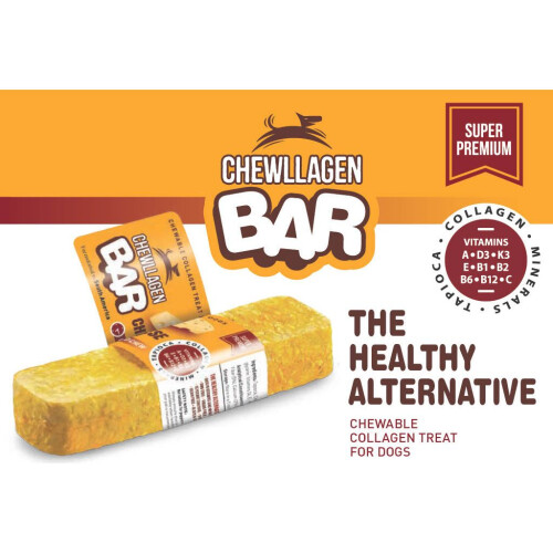 (Peanut Butter, 1Pk Large) Chewllagen BAR 1