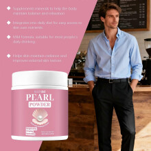 (2pcs) Pearl Powder Blends Into Drinks Skincare Brightens Evens Skin Tones Naturally