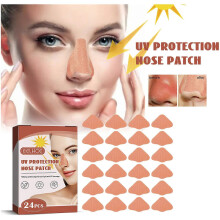 (2 Boxes) Reusable Sunblock Patches For Nose Uv Protection Concealer Moisturizing Patch For Outdoor Training Swimming
