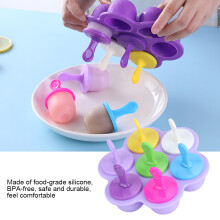 Küche Silikon Eis Form DIY lila wiederverwendbar
