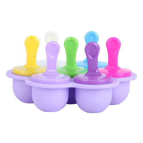 Küche Silikon Eis Form DIY lila wiederverwendbar 2