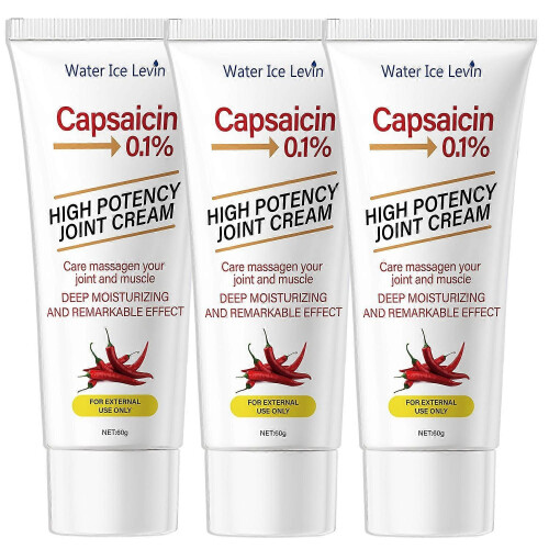 3x Capsaicin 0.1% High Potency Joint Care Cream-60g