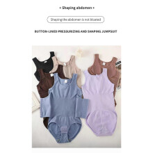 (XXL, black) 2025 New Bodysuit Shapewear with Zipper Belt Women Tummy Control Fajas Body Shaper Waist Trainer Slimming Cincher Corset Tops