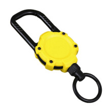 Magnetic Carabiner Keychain Outdoor Camping Climbing Snap Clip Lock Buckle Hook Retention Rope Yellow