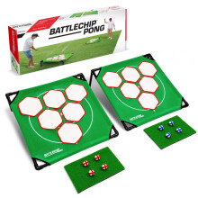 GoSports BattleChip Pong Chipping Golfspiel für Erwachsene und Familien - Indoor & Outdoor Set - 2 Boards