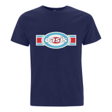 (L, Navy Blue) Oasis Unisex Adult Oblong Target T-Shirt