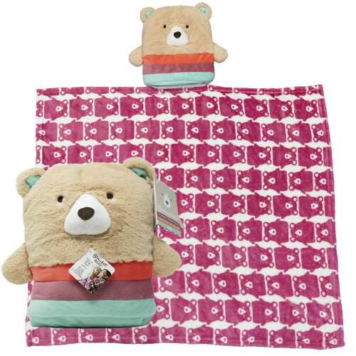 Kids Preferred Rise & Shine Schlafstuff - Plüschdecke - Bär, 30 cm
