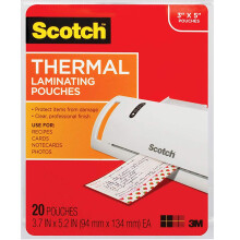 3M TP5902-20 Pochettes de Laminage 3.7 X 5.31, 20 Comptes