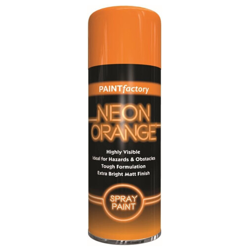 Rapide Rapide PF Spray Paint Highly Visible Extra-Bright Matte Finish Neon Orange 400ml