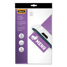 Pochettes de Laminage Fellowes 52011, 3mil, 12 x 18, 25/Paquet
