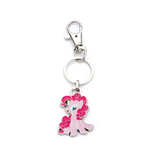 Hasbro Joyería Niñas My Little Pony Metal Base con Esmalte Pinkie Pie y Llavero de Acero Inoxidable
