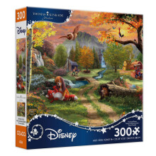 CEACO Vargen & Hunden 300 Bitars Pussel - Flerfärgad, 21,25 x 15 tum - Luminous Thomas Kinkade Disney Pussel