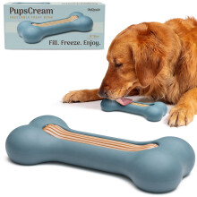 GoSports Pets PupsCream Gefrorener Hundesnack-Halter - Füll- und Gefrierstation - Hält Hunde beschäftigt - Blau