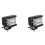 2X Auto Triple Side Lighted Work Light Dome Light Burst Flashing Light Headlight Spotlight Strobe Light B 1