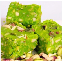 (Green Pista Burfi 1kg) The Taste Of IndianSweets