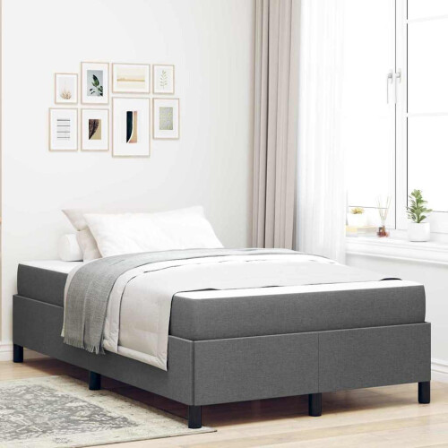 VidaXL vidaXL Boxspringbett Dunkelgrau 120 x 200 cm Stoff