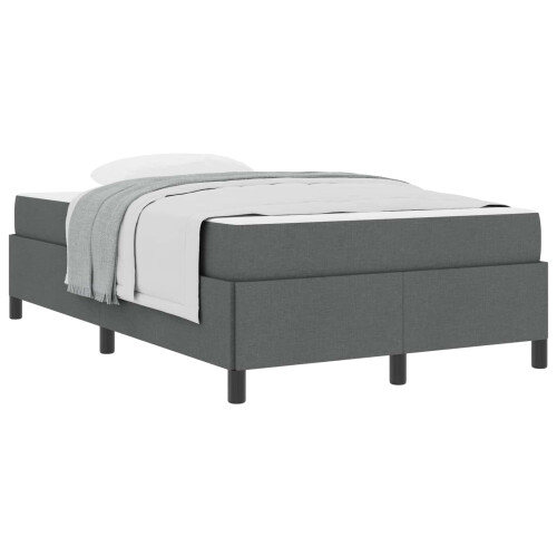 VidaXL vidaXL Boxspringbett Dunkelgrau 120 x 200 cm Stoff 1